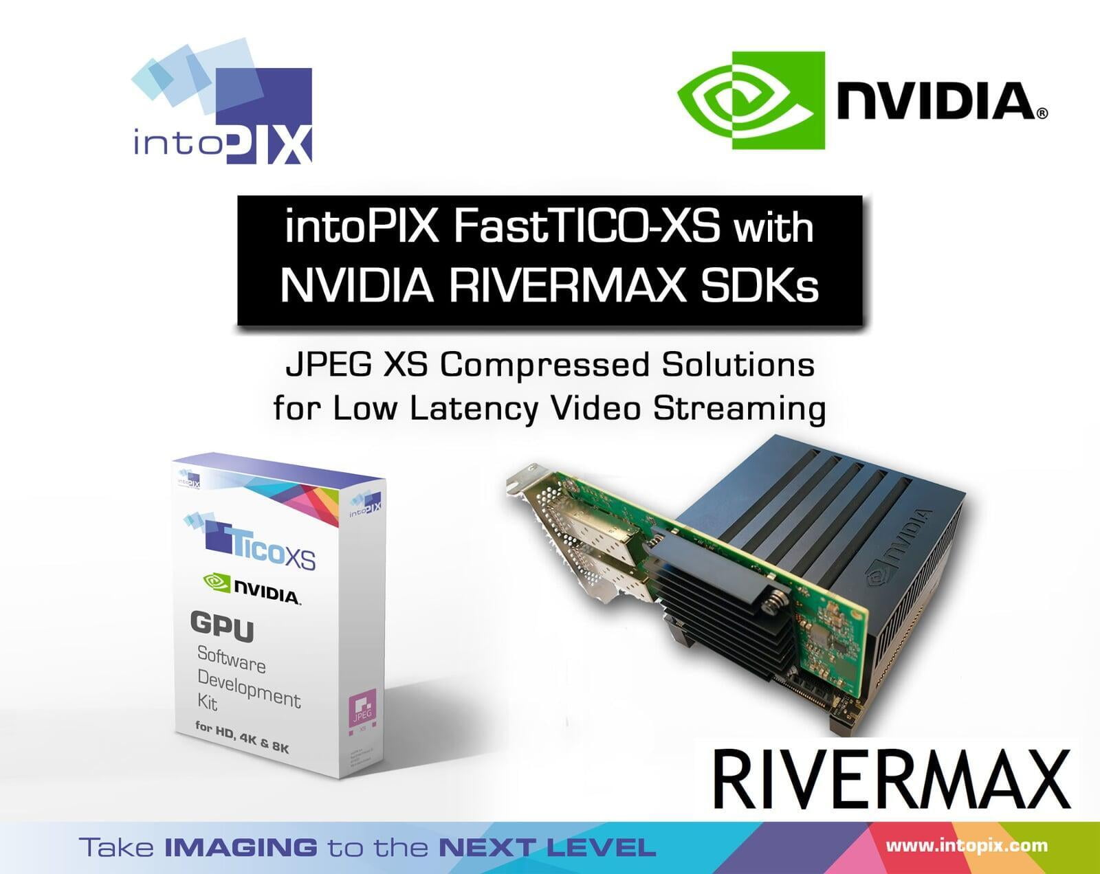 intoPIX는 NVIDIA GPU 용 저지연 비디오 스트리밍을 위한 JPEG XS 압축 솔루션을 제공합니다